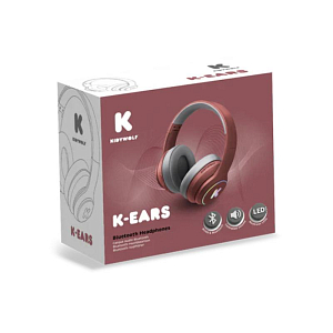 Наушники Bluetooth КИДИВУЛЬФ (KIDYWOLF), красные